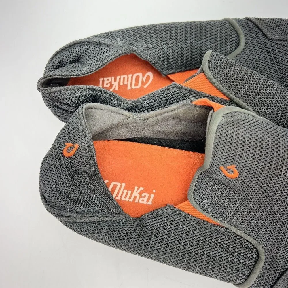 OluKai Boys Nohea Mesh Slip On Comfort Casual Shoes Rubber Soles Size US K3
